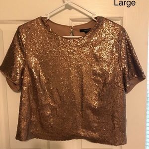 Sequin crop top